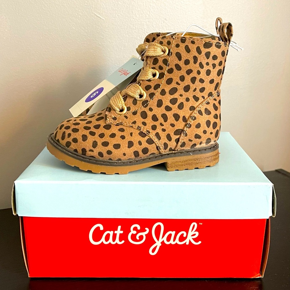 Toddler Girl Animal Print Ankle Boots